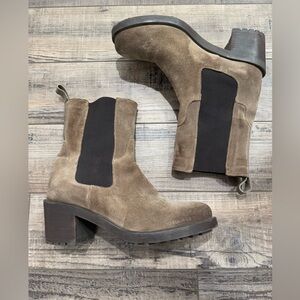 Emanuel Crasto made in Italy Chelsea suede brown ankle boots 39/9